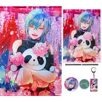 Ryushen - Badge - Tapestry - Acrylic Art Plate - Birthday Merch Complete Set - Nijisanji