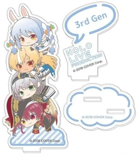 hololive - Hug Meets - Acrylic stand - Shiranui Flare & Usada Pekora & Houshou Marine & Shirogane Noel