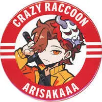 Arisakaaa - Badge - Crazy Raccoon