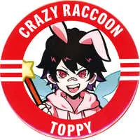 Toppy - Badge - Crazy Raccoon