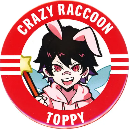 Toppy - Badge - Crazy Raccoon