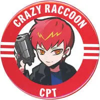 Cpt - Badge - Crazy Raccoon