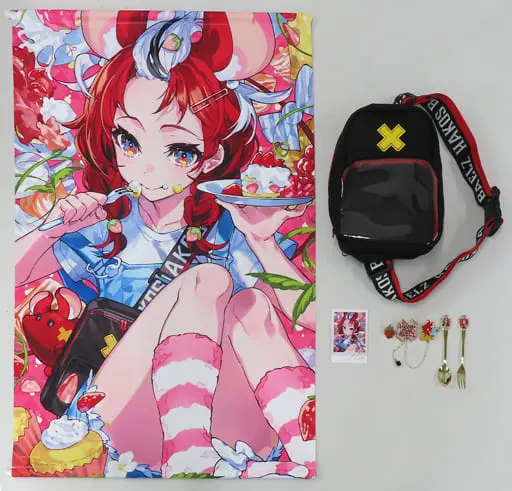 Hakos Baelz - Birthday Merch Complete Set - Pin - Bag - Tapestry - hololive