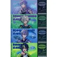 Nijisanji - Hologram Ticket - Character Card - Inami Rai & Koyanagi Rou & Murakumo Kagetsu & Hoshirube Sho