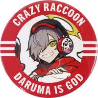 Daruma is God - Badge - Crazy Raccoon