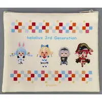hololive - hololive 3rd Generation x Irasutoya - Pouch - Shirogane Noel & Houshou Marine & Usada Pekora & Shiranui Flare