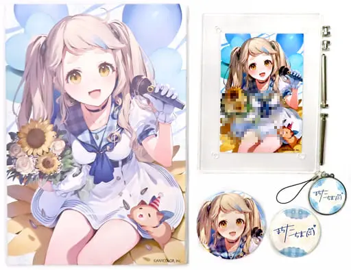 Machita Chima - Badge - Acrylic Art Plate - Canvas Board - Birthday Merch Complete Set - Nijisanji