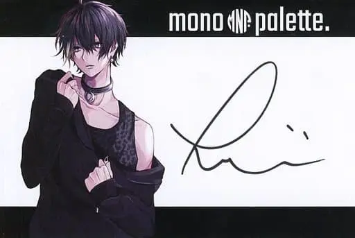 mono palette. - Hand-signed - Postcard