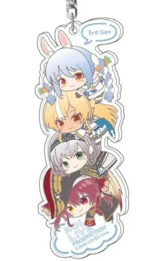 hololive - Acrylic Key Chain - Key Chain - Hug Meets - Shirogane Noel & Houshou Marine & Shiranui Flare & Usada Pekora