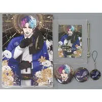 Joe Rikiichi - Badge - Acrylic Art Plate - Canvas Board - Birthday Merch Complete Set - Nijisanji