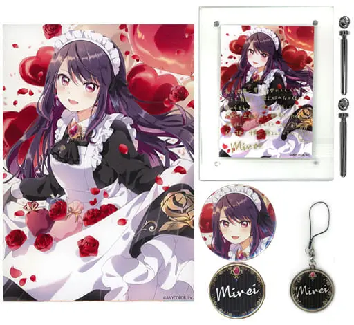 Gundo Mirei - Badge - Acrylic Art Plate - Canvas Board - Birthday Merch Complete Set - Nijisanji