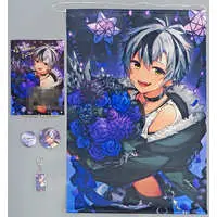 Suzuki Masaru - Badge - Tapestry - Acrylic Art Plate - Birthday Merch Complete Set - Nijisanji