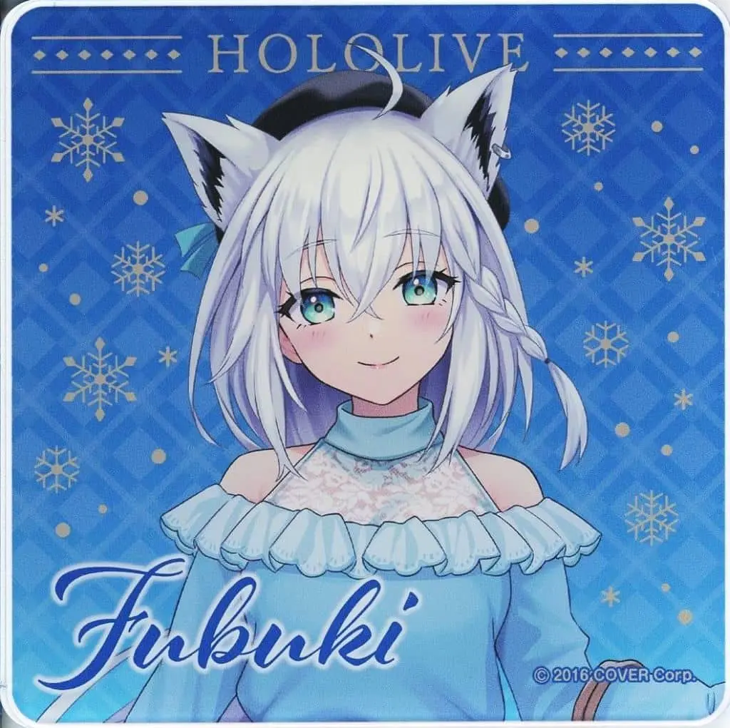 Shirakami Fubuki - Tableware - Coaster - hololive