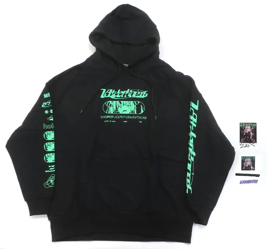 La+ Darknesss - Clothes - Hoodie - Hand-signed - hololive