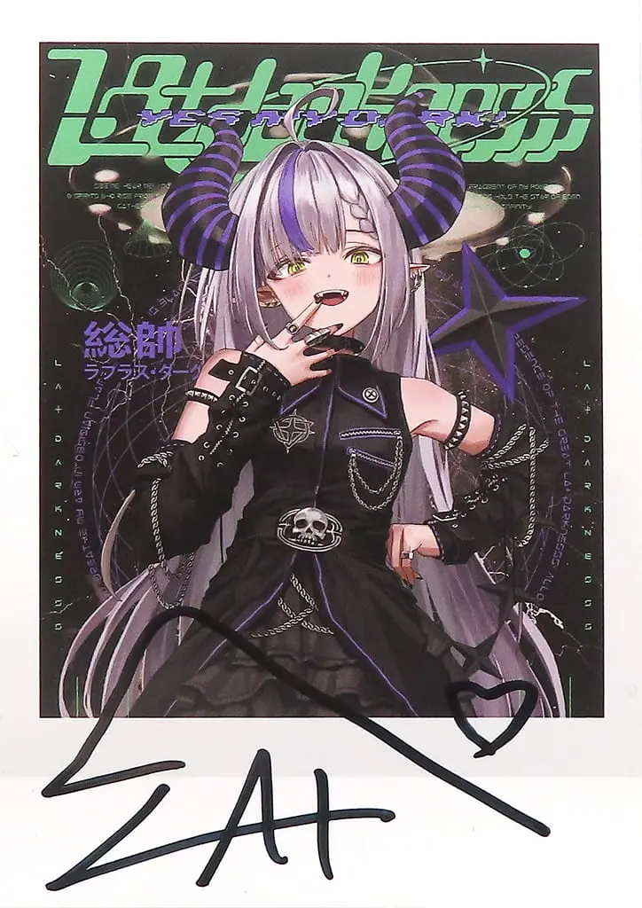 La+ Darknesss - Hand-signed - Character Card - hololive