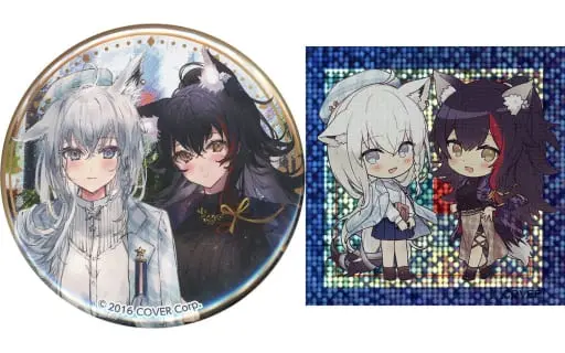 Ookami Mio & Shirakami Fubuki - Badge - hololive