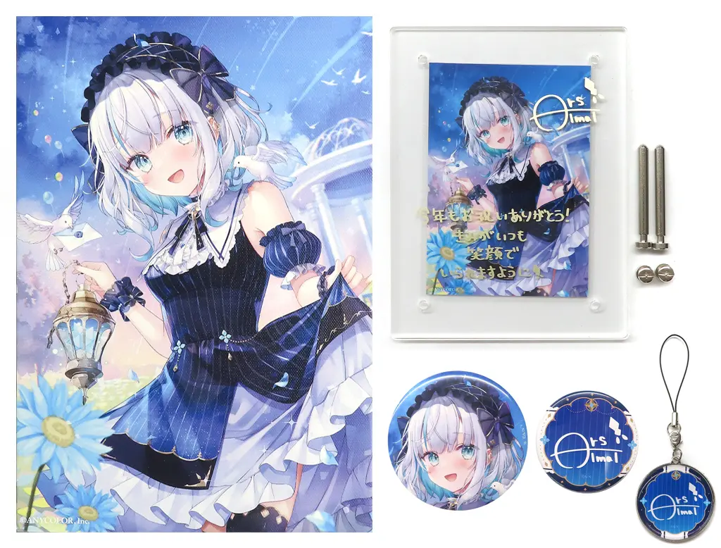 Ars Almal - Badge - Acrylic Art Plate - Canvas Board - Birthday Merch Complete Set - Nijisanji