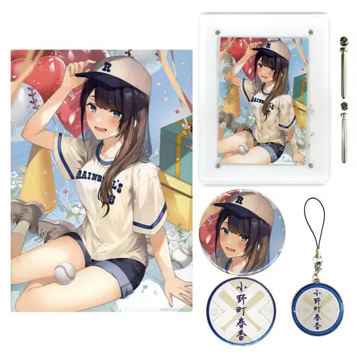 Onomachi Haruka - Badge - Acrylic Art Plate - Canvas Board - Birthday Merch Complete Set - Nijisanji