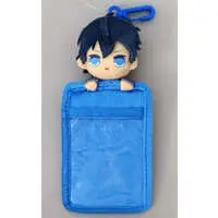 Naokiri - Plush - Commuter pass case - Colorful Peach