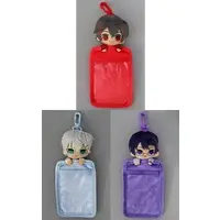 Colorful Peach - Plush - Commuter pass case - Yuankun & Hiro & Mofu