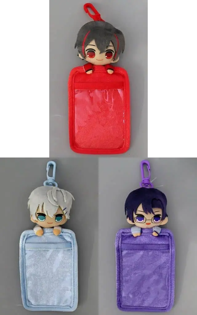 Colorful Peach - Plush - Commuter pass case - Yuankun & Hiro & Mofu