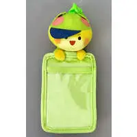 Siva - Plush - Commuter pass case - Colorful Peach