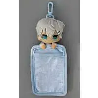 Hiro - Plush - Commuter pass case - Colorful Peach