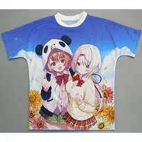 Sasaki Saku & Shiina Yuika - Clothes - Tapestry - T-shirts - Nijisanji Size-L