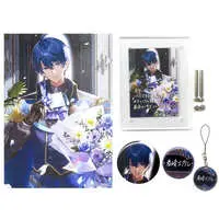 Harusaki Air - Badge - Acrylic Art Plate - Canvas Board - Birthday Merch Complete Set - Nijisanji