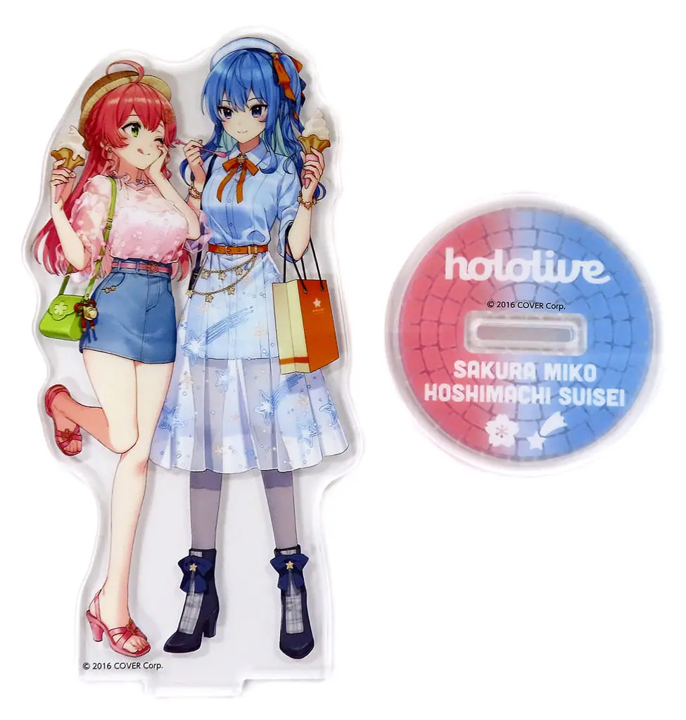 Hoshimachi Suisei & Sakura Miko - hololive Kuji holo-LIFE - Acrylic stand - hololive