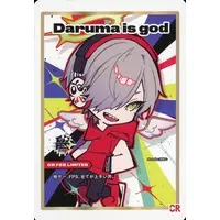 Daruma is God - Trading Card - Crazy Raccoon