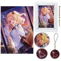 Takamiya Rion - Badge - Acrylic Art Plate - Canvas Board - Birthday Merch Complete Set - Nijisanji