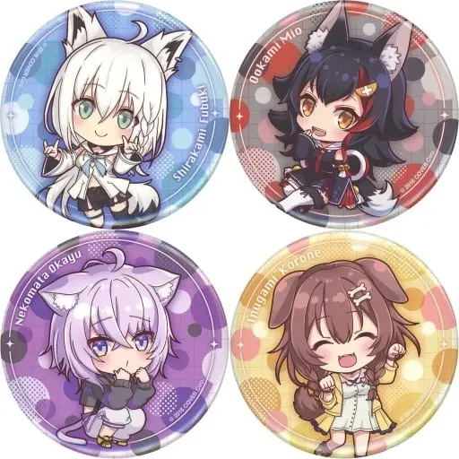 hololive - Badge - Inugami Korone & Nekomata Okayu & Ookami Mio & Shirakami Fubuki