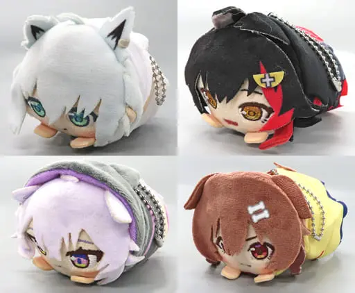 hololive - Plush - Mochi Kororin - Key Chain - Inugami Korone & Nekomata Okayu & Ookami Mio & Shirakami Fubuki