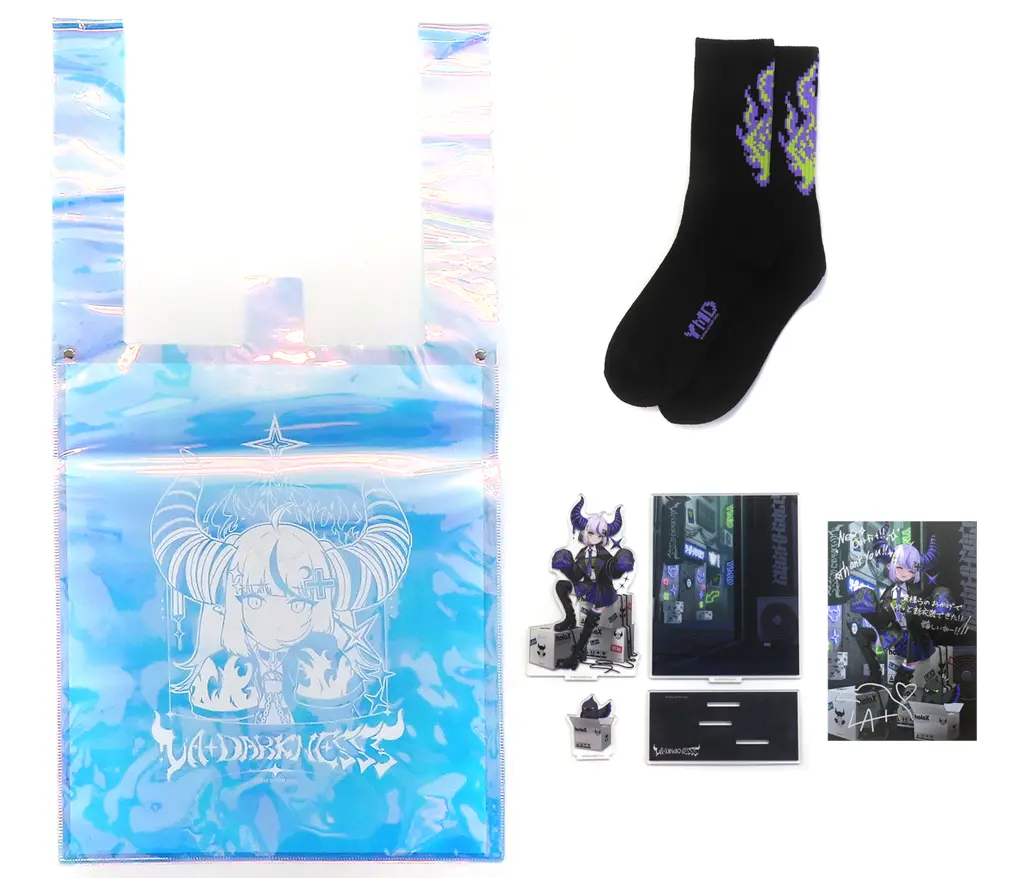 La+ Darknesss - Acrylic Diorama Stand - Socks - Postcard - Acrylic stand - Bag - hololive