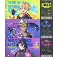 Nijisanji - Character Card - Hologram Ticket - Yu Q. Wilson & Vantacrow Bringer & Vezalius Bandage