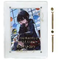 Mashiro Meme - Badge - Acrylic Art Plate - Canvas Board - Birthday Merch Complete Set - Nijisanji