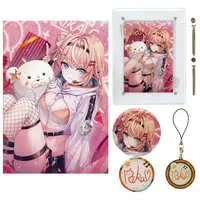 Igarashi Rika - Badge - Acrylic Art Plate - Canvas Board - Birthday Merch Complete Set - Nijisanji