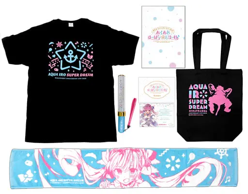 Minato Aqua - T-shirts - Bag - Pen Light - hololive