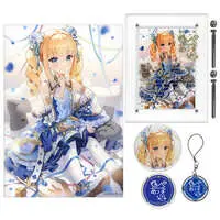 Mononobe Alice - Badge - Acrylic Art Plate - Canvas Board - Birthday Merch Complete Set - Nijisanji