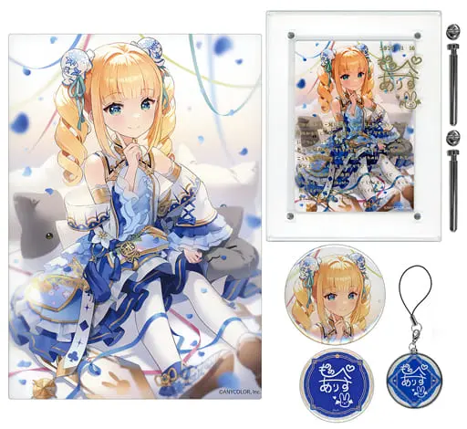 Mononobe Alice - Badge - Acrylic Art Plate - Canvas Board - Birthday Merch Complete Set - Nijisanji