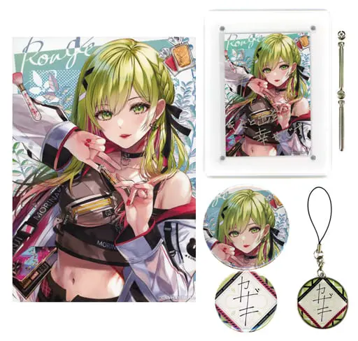 Morinaka Kazaki - Badge - Acrylic Art Plate - Canvas Board - Birthday Merch Complete Set - Nijisanji