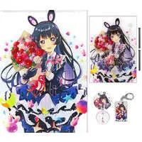 Tsukino Mito - Badge - Tapestry - Acrylic Art Plate - Birthday Merch Complete Set - Nijisanji