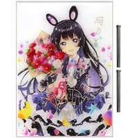 Tsukino Mito - Badge - Tapestry - Acrylic Art Plate - Birthday Merch Complete Set - Nijisanji