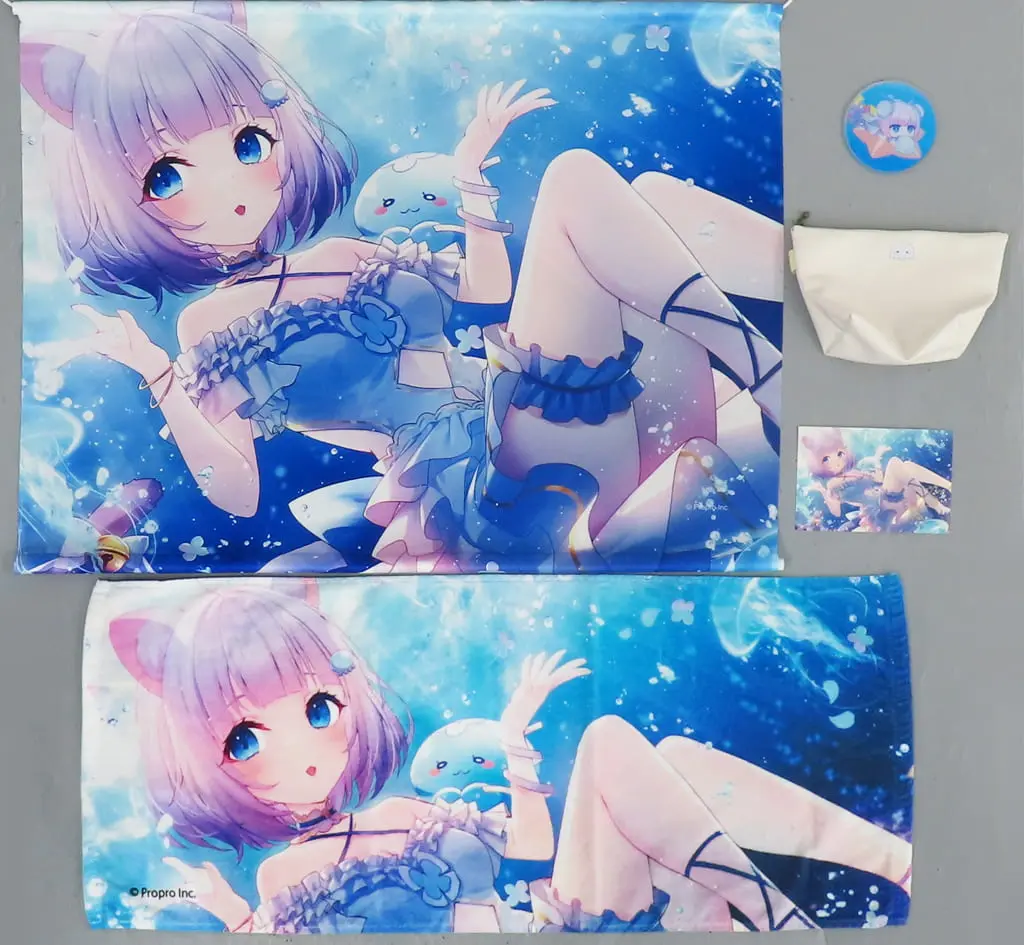 Umituki Yuru - Hand-signed - Pouch - Blanket - Coaster - Tapestry - VTuber