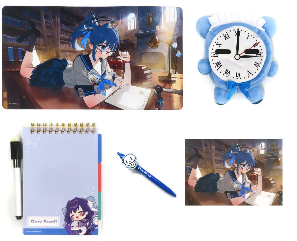 Ouro Kronii - Birthday Merch Complete Set - Postcard - Desk Mat - hololive