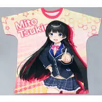 Tsukino Mito - Clothes - T-shirts - Nijisanji Size-L