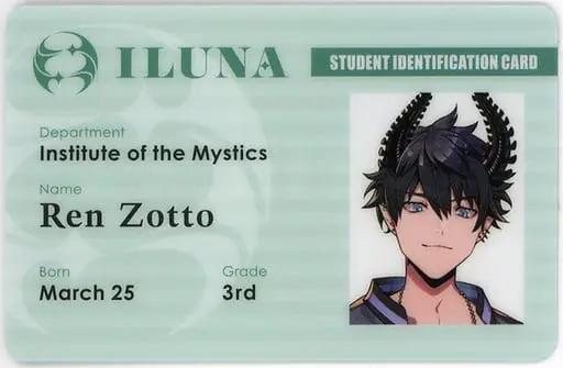 Ren Zotto - Character Card - Nijisanji