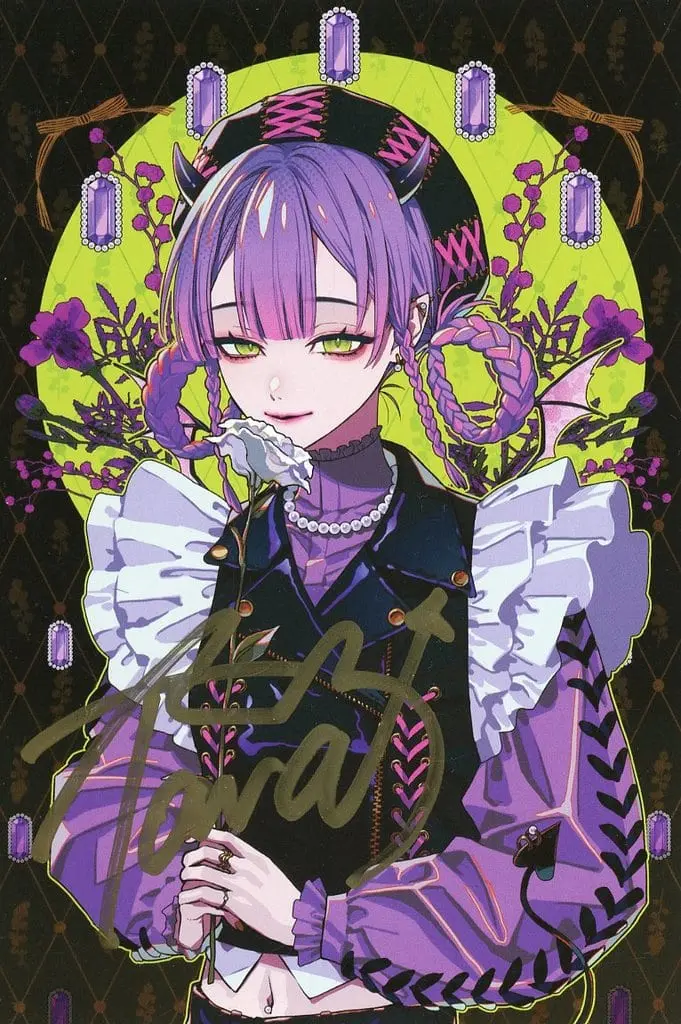 Tokoyami Towa - Hand-signed - Postcard - hololive