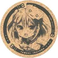 Inuyama Tamaki - DMM Scratch! - Coaster - Tableware - VTuber